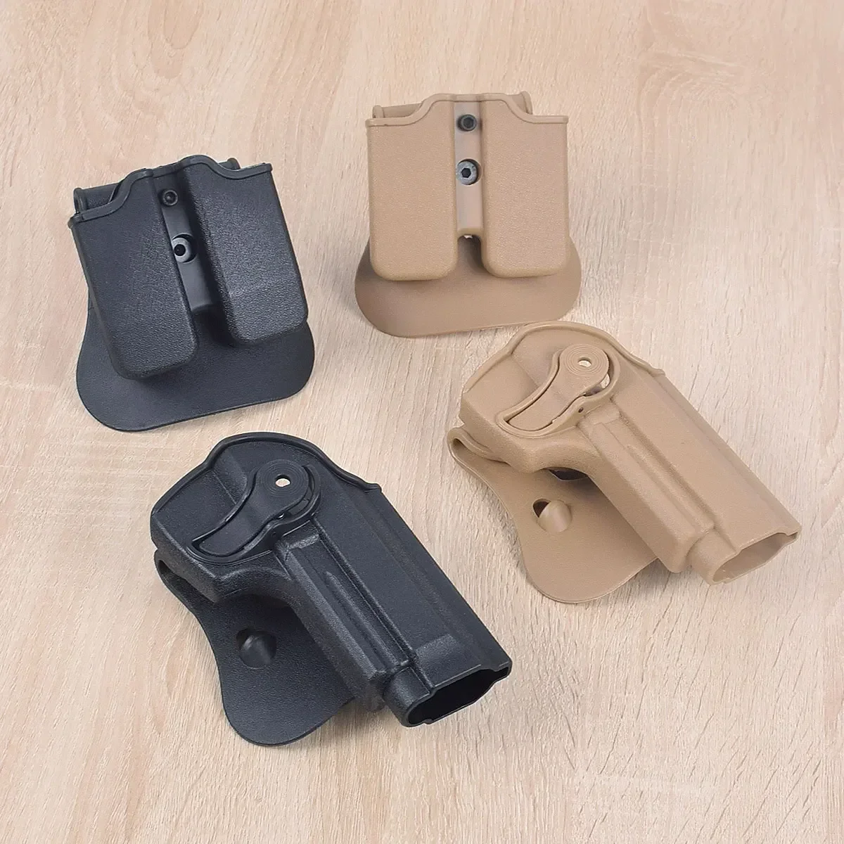 Funda táctica para pistola, cinturón de cintura para PX4 BERETT M92 Airsoft, accesorios de caza, funda para pistola, doble cargador - imagen 3