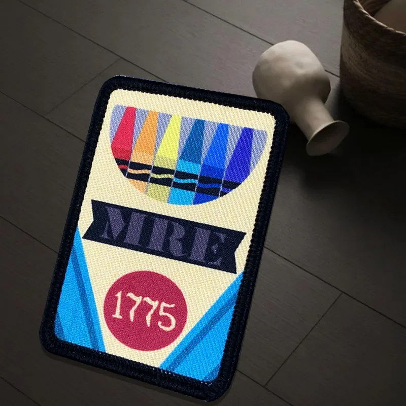 Parches impresos de crayón divertido, insignias de moral táctica con gancho y bucle, pegatinas decorativas para ropa de mochila militar - imagen 3