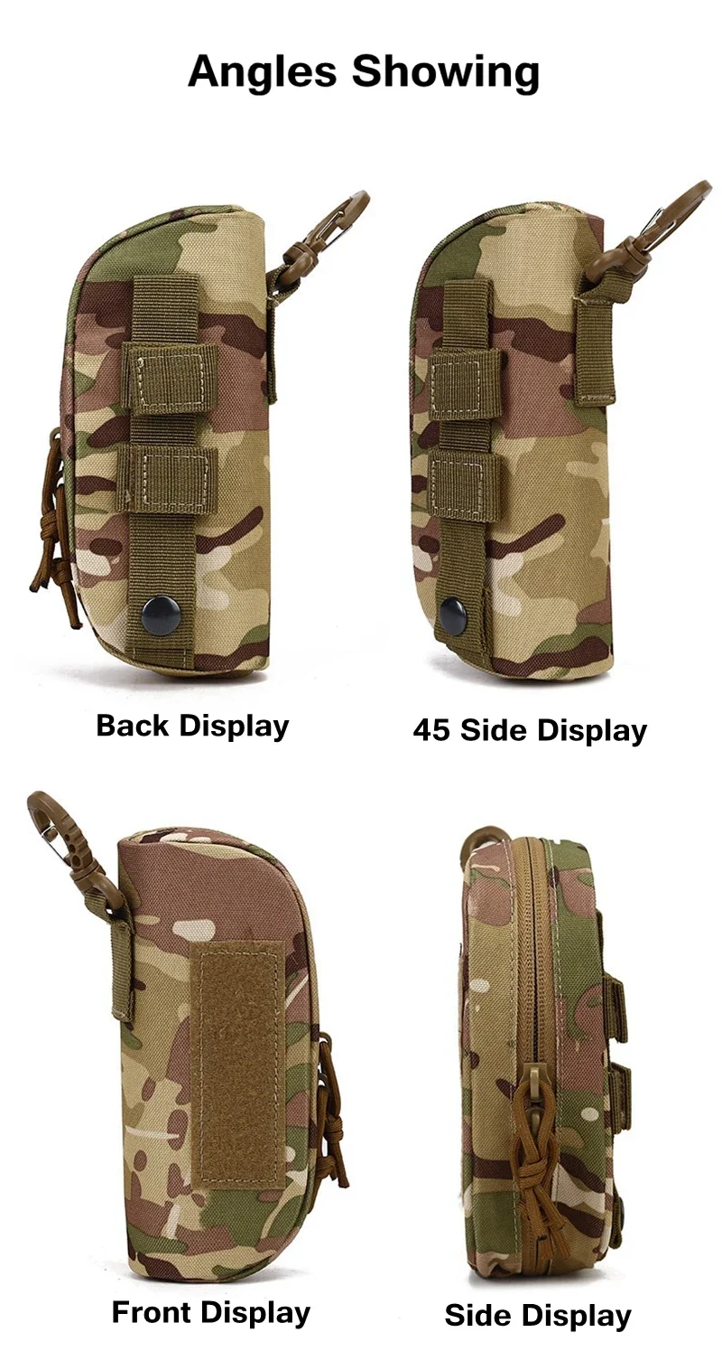 Estuche táctico para gafas MOLLE, estuche protector para gafas de caza a prueba de golpes, gafas de sol portátiles para exteriores, accesorios de caza - imagen 3