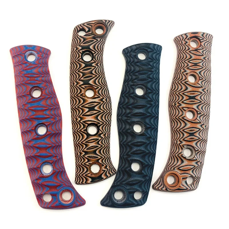 4 colores CNC G10 hecho cuchillo mango parches escalas para Original Benchmade fijo Adamas 375 cuchillos agarre reemplazar piezas con tornillos - imagen 2
