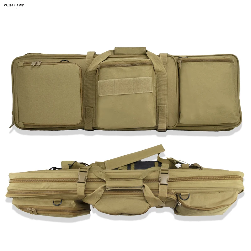 Bolsa de pistola de Rifle táctico oxford M4, bolsa de pistola de Airsoft de caza, mochila de hombro de equipo militar, bolsa de Camping de senderismo, 85CM - imagen 5