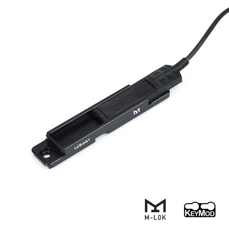 WADSN-Sistema de linterna táctica Airsoft, almohadilla de interruptor de presión, ranura trasera de rata para Airsoft M300 M600, DBAL-A2 de luz m-lok keymod Rail - imagen 5