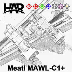 Linterna M600 M300 Metal MAWL-C1 X300 XC2 M600C M300A compatible con carril de 20MM DBAL NGAL