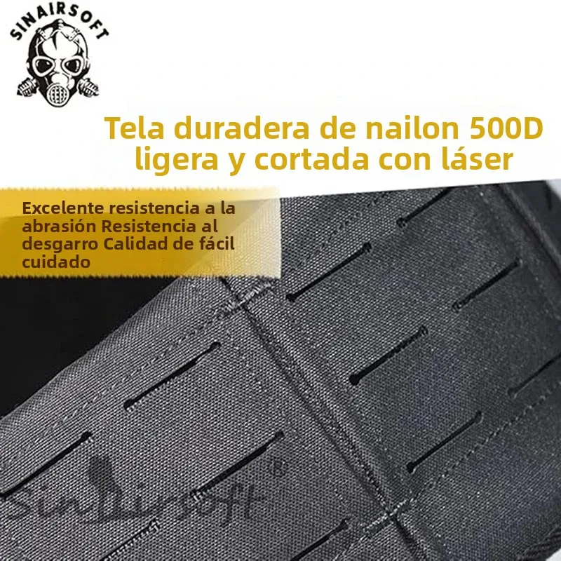SINAIRSOFT cinturón táctico para uso con chaleco de caza cinturón Molle acolchado combate 500D fajas de nailon cinturón Modular - imagen 5