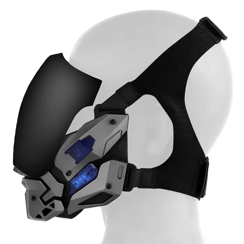 Máscara táctica de noche para senderismo, protección de seguridad de cara completa, equipo de juego de guerra CS, accesorios deportivos de Paintball, accesorios de película - imagen 5