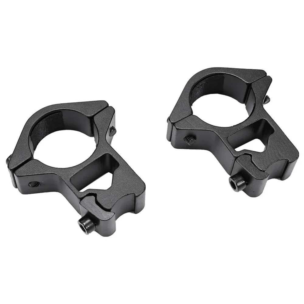 Anillo de montaje para mira de Rifle de caza, 1 par, para alcance de tubo de 25,4mm de diámetro, 11/20mm, riel Picatinny de cola de milano, soporte para linterna táctica - imagen 4