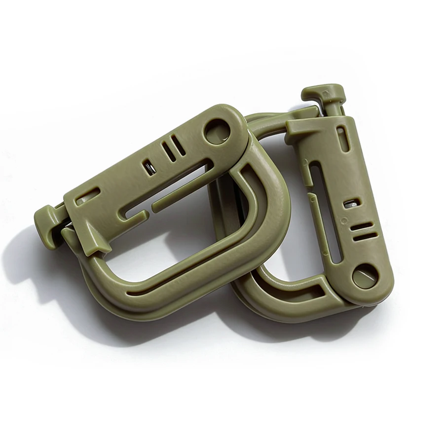 Clip de hebilla de montaña de plástico en forma de D, adecuado para mochila al aire libre, equipo MOLLE, ligero y duradero - imagen 3