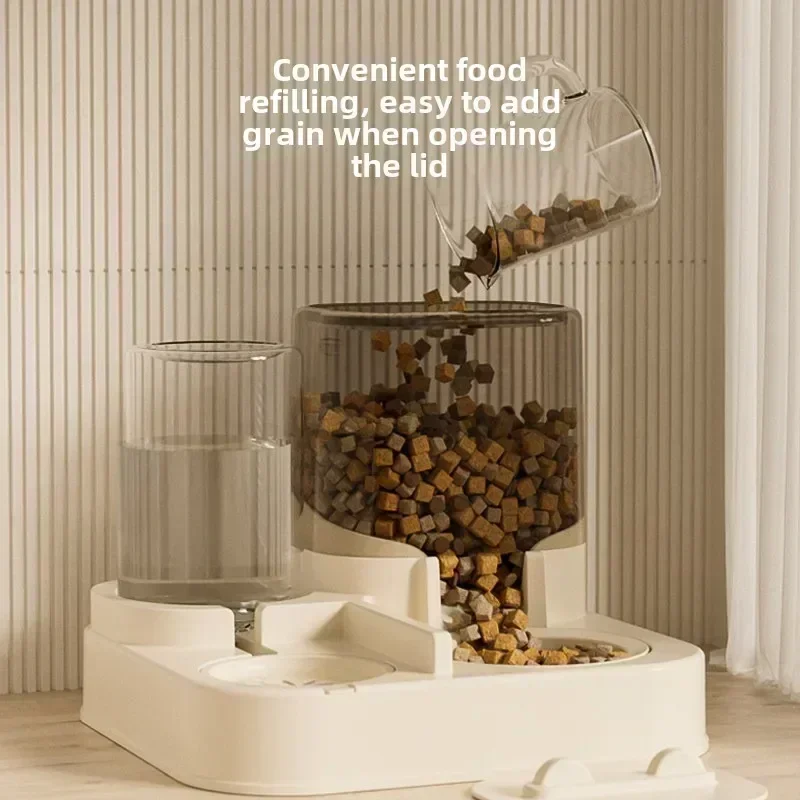 Alimentador automático para gatos, bebedero para alimentación de perros y gatos, suministros de riego para gatos, dispensador de almacenamiento de alimentos, accesorios para mascotas - imagen 3