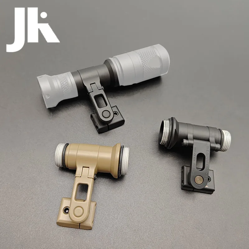 Soporte para casco táctico SS MAX, accesorios de caza para linterna LED M300 M600 y luz de relleno IR KIJI K1, compatible con montaje de OPS-CORE - imagen 3