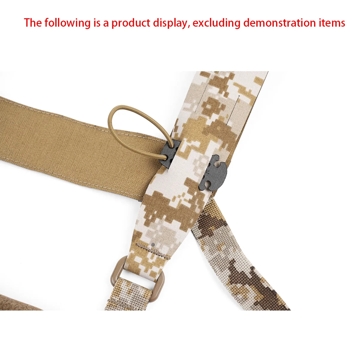 Chaleco táctico de caza, interfono, Clip de fijación PTT, cuerda de fijación de cinta de 1 pulgada - imagen 3