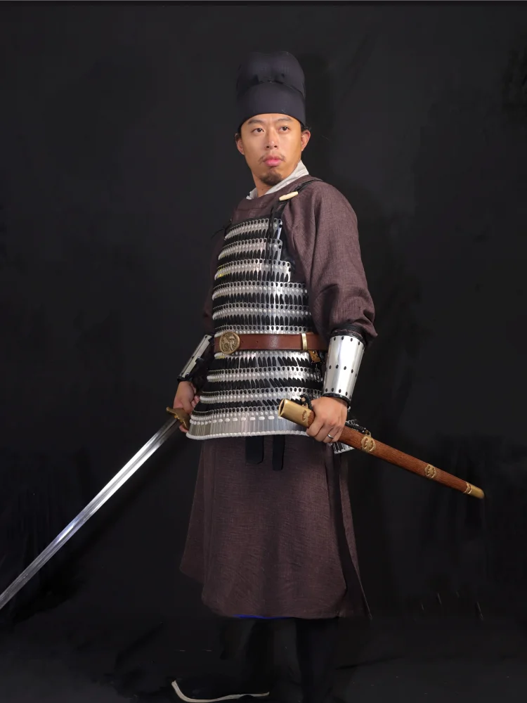 Placa de muñeca de brazo de listones de armadura china para hombres y mujeres, armadura cómoda - imagen 4