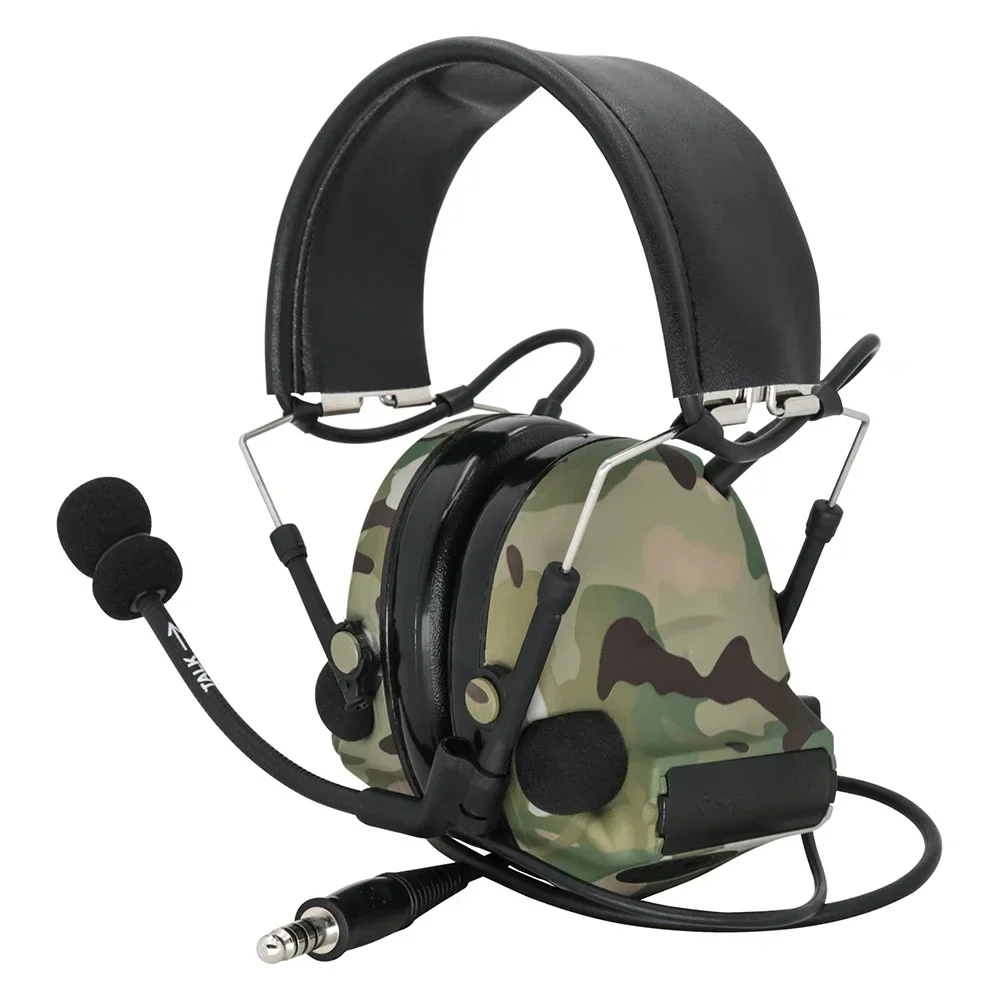 Auriculares tácticos COMTA II con captación activa, walkie-talkie con reducción de ruido, auriculares tácticos militares Airsoft para disparar - imagen 3