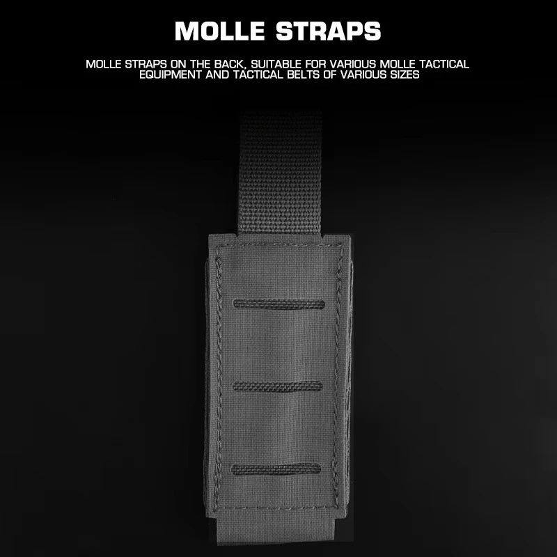 Mango elástico y Molle Staps, bolsa mágica individual de 9MM para cinturón, portador de placa, accesorios de caza - imagen 4