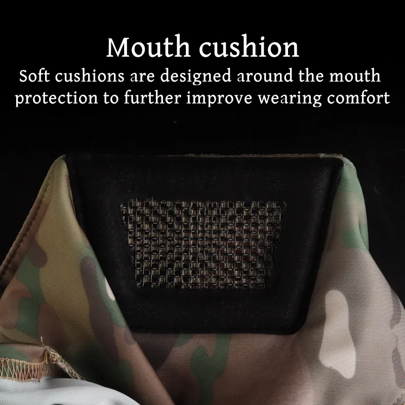 Máscara transpirable de malla acolchada para fiesta, gorro de caballero para acampada, senderismo al aire libre, tiro Airsoft, 1 piezas - imagen 5