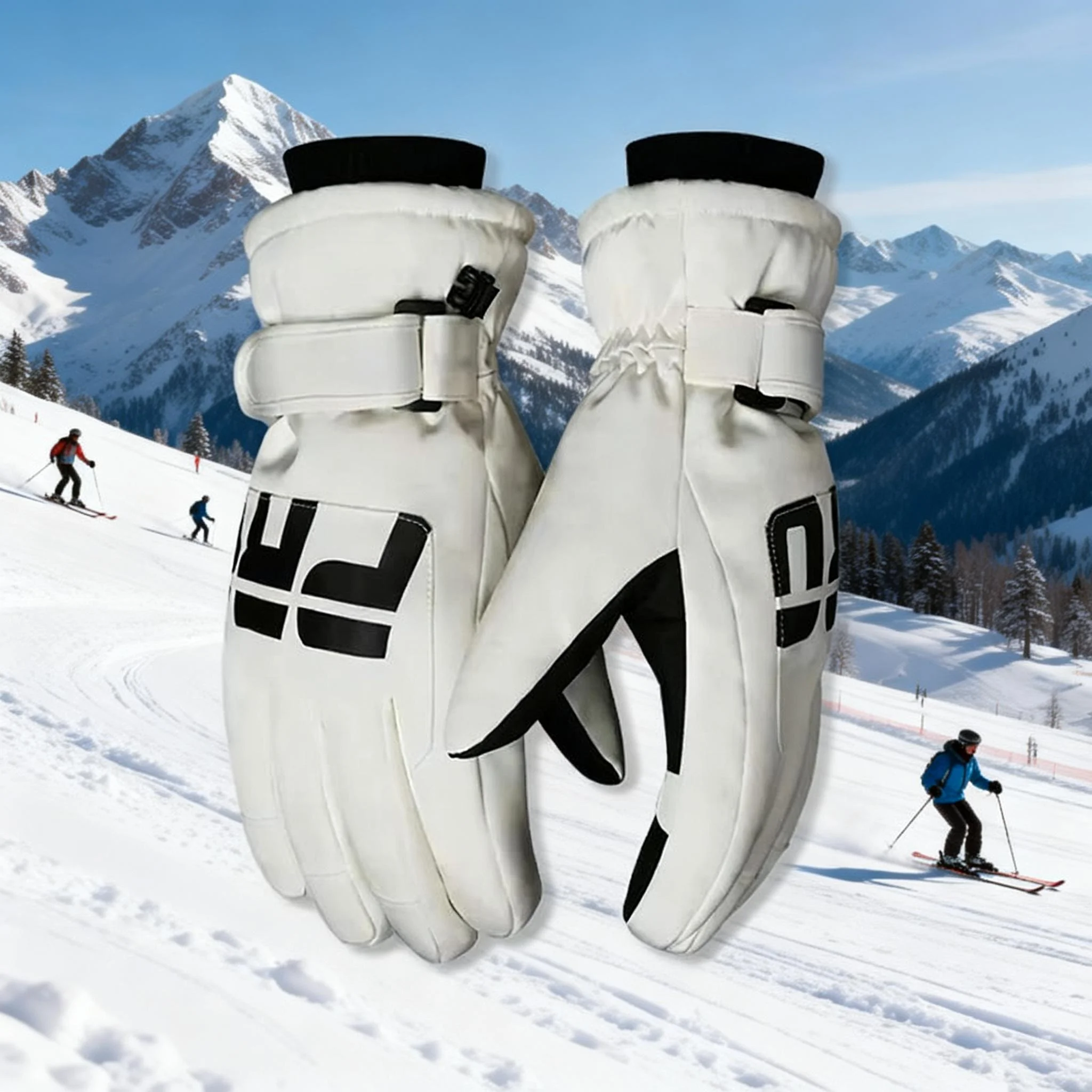JSJM guantes de esquí impermeables unisex cálidos para invierno - imagen 5