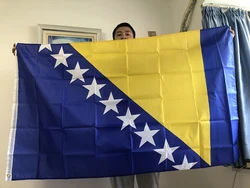 Sky Bandera de Bosnia y Herzegovina 90x150 cm – Nacional decoración