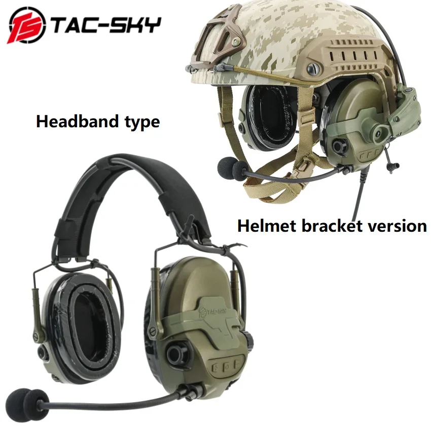 TAC-SKY TAC700 electrónico, reducción de ruido, auriculares tácticos militares, orejeras de protección auditiva para Airsoft, auriculares de tiro - imagen 5
