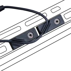Cubierta riel M-LOK negra con guía cables tácticos