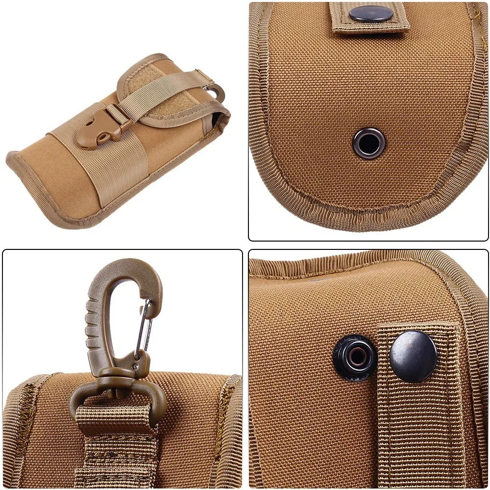 Estuche táctico para gafas Molle, bolsa para gafas de sol, caja protectora portátil para gafas, riñonera EDC de utilidad, bolsa de transporte con mosquetón - imagen 2