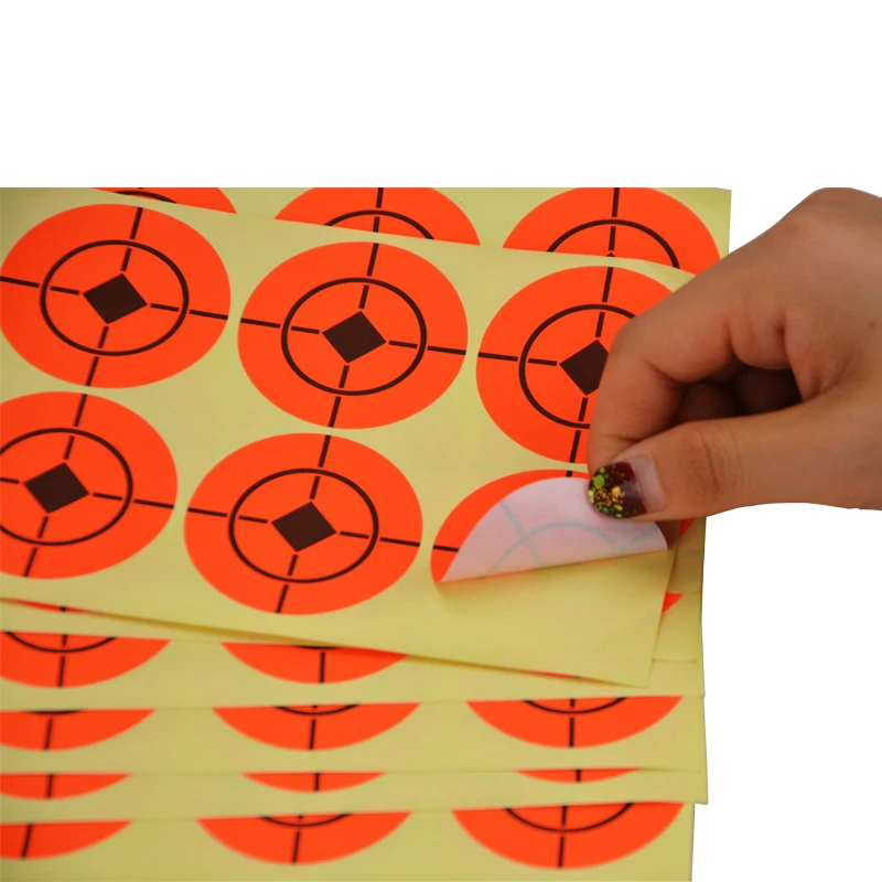 Papel objetivo de tiro con arco y flecha, pasta de pegamento de tiro de alta precisión, pistola de Rifle de entrenamiento de caza, 10/25 Uds. - imagen 5