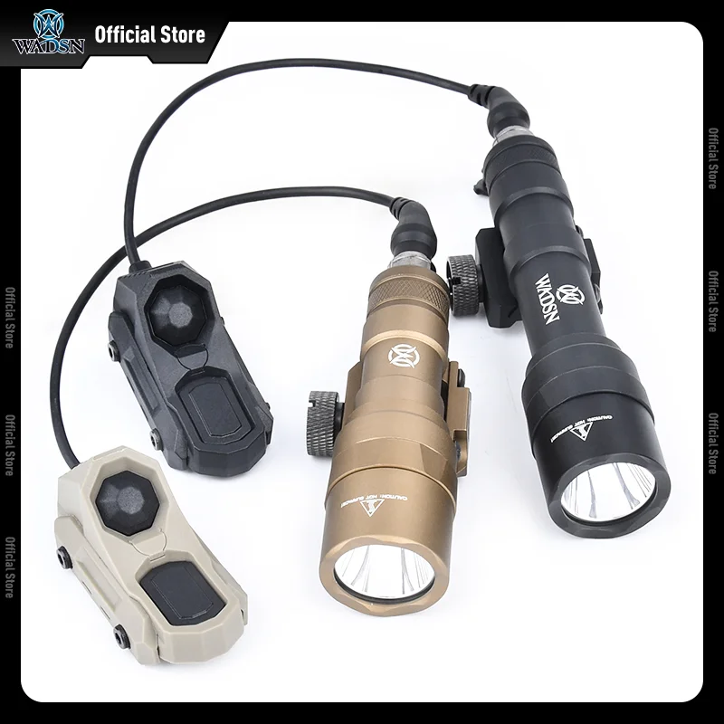 Linterna táctica WADSN SF M300C/M600U 510/800 lúmenes luz LED blanca AXON interruptor Dual Fit 20MM Rail caza arma Scout Luz - imagen 5