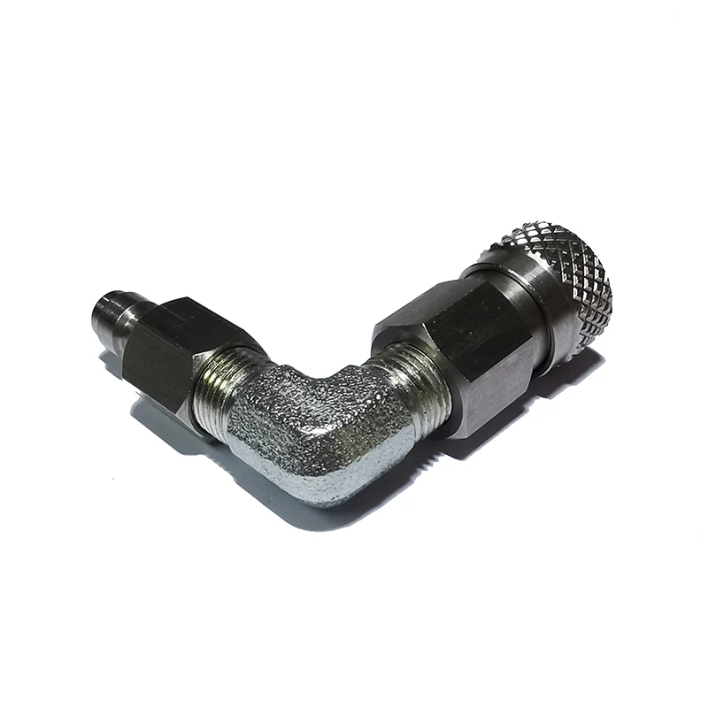 Adaptador de relleno macho y hembra de conexión rápida, ajuste de desconexión, relleno de 90 grados, estándar, 8mm, QD - imagen 4