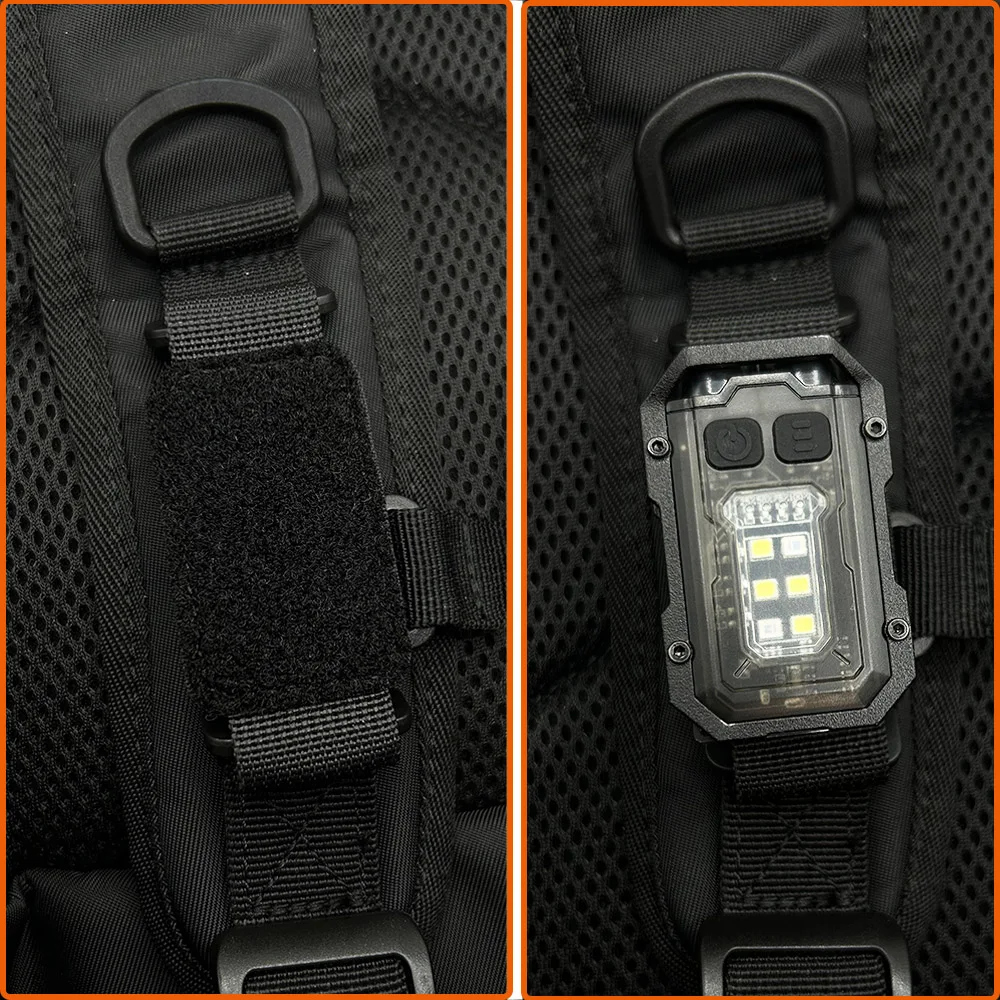 Linterna táctica portátil EDC, herramienta Mini luz LED para exteriores, luz de señal de seguridad de supervivencia para mochila, correa, chaleco Molle, casco - imagen 3