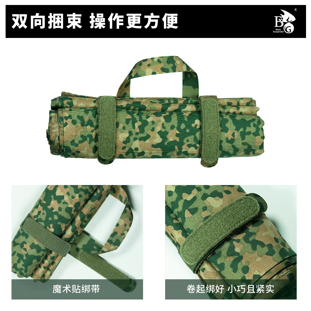 Camuflaje holandés plegable ignífugo para una sola persona, impermeable, a prueba de humedad, adhesivo para arañazos, alfombrilla para césped para acampar al aire libre - imagen 5