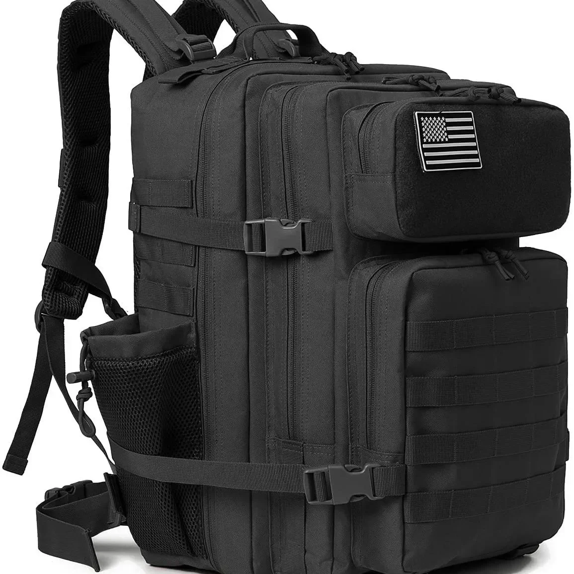 Mochila táctica Molle F 45L, mochila MOLLE de caza, gimnasio para hombres EDC, mochila de supervivencia para senderismo al aire libre, portabotellas de bruja - imagen 4