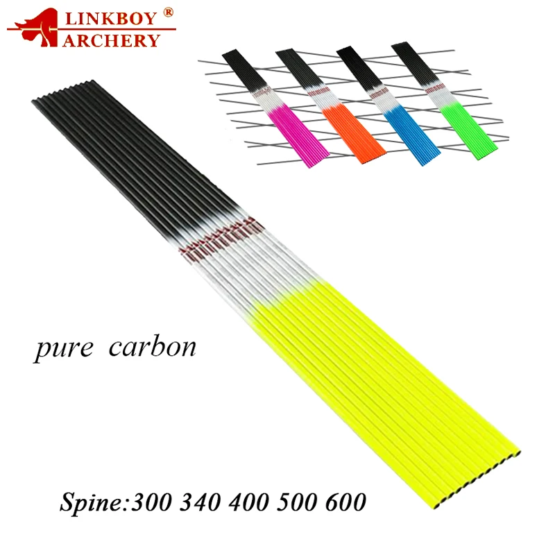 Linkboy Flechas Carbono Arco Recurvo Tradicional Spine 300-800 - imagen 3