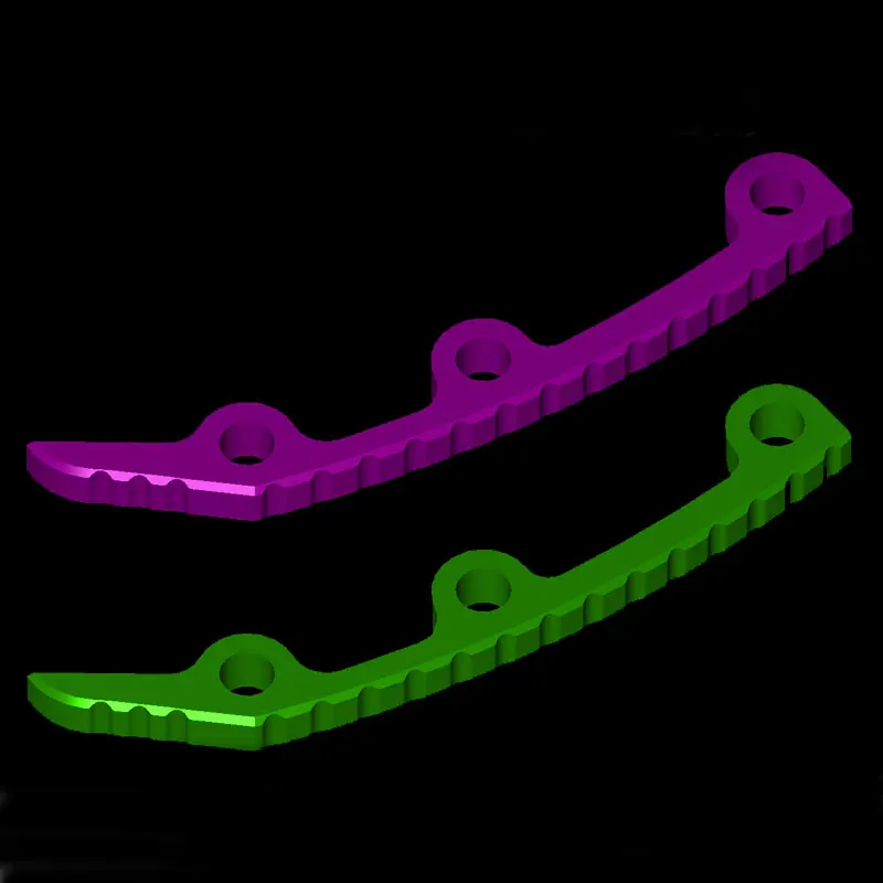 1 pieza de cuchillo de aleación de aluminio, quilla de columna para Hd XM18, quilla de columna, mango de cuchillo plegable DIY, Material, accesorios de herramientas - imagen 5