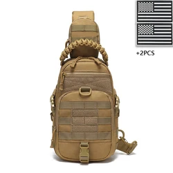 Bolso de hombro multifuncional para deportes al aire libre tejido de mano con múltiples bolsillos