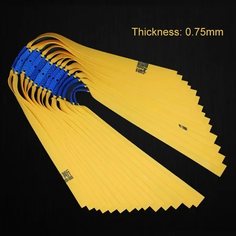 Banda de goma plana de 0,75mm de espesor para tirachinas, catapulta de caza, látex Natural, tiro elástico resistente, 10 Uds. - imagen 2