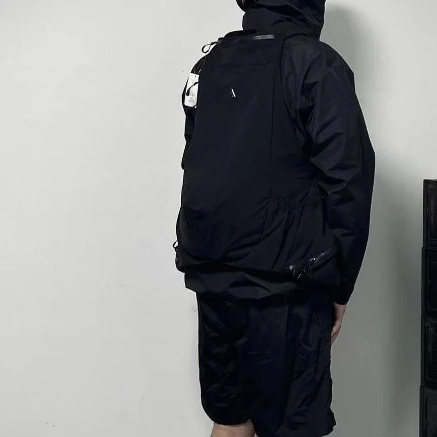 Lawaia-mochila con chaleco negro para hombre, bolsa de escalada ligera para viajes al aire libre, mochila para acampar, bolsa de nailon, 1 ud. - imagen 5