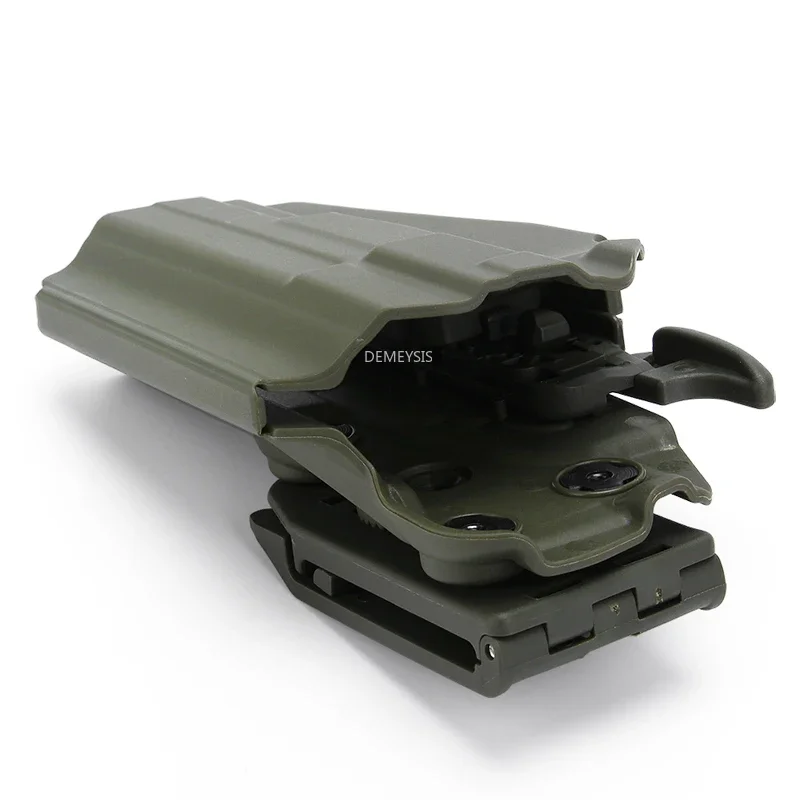 Funda para pistola táctica compatible con Glock 18C 20 21 22 37 H & K P30L 45 funda para cinturón de caza - imagen 2