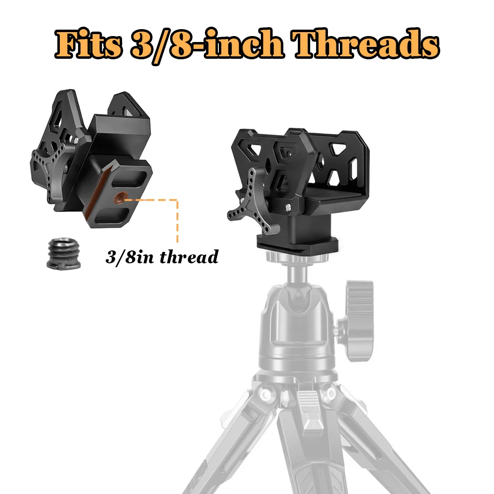 Adaptador de Clip para sillín de tiro, abrazadera de montaje para Rifle con tablero de liberación rápida Compatible con abrazadera de pistola de aleación de aluminio de rosca de 3/8" - imagen 2