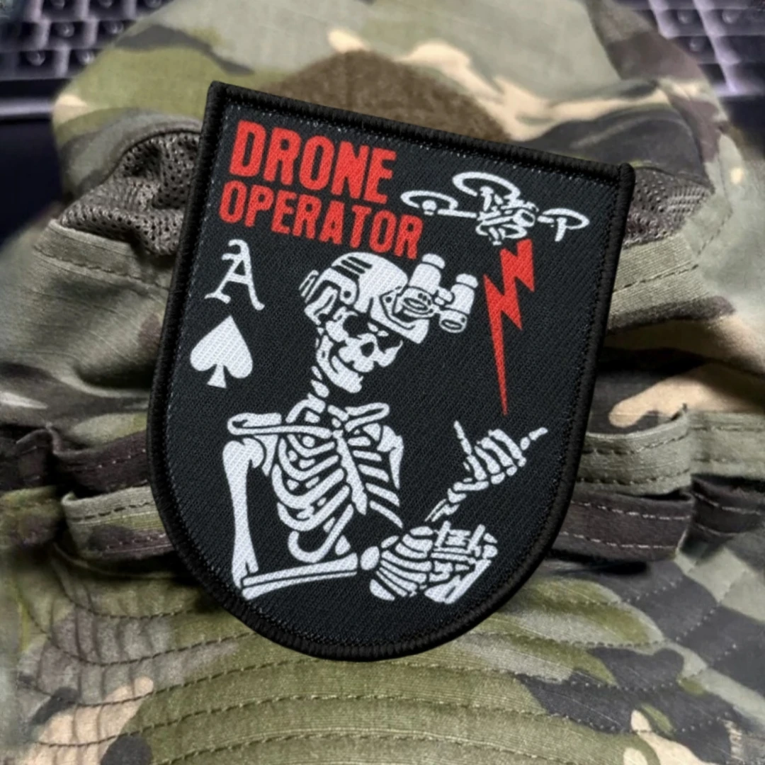 Parche militar de reconocimiento de piloto de Dron, brazalete de moral táctico, parches de gancho y bucle impresos para ropa - imagen 3