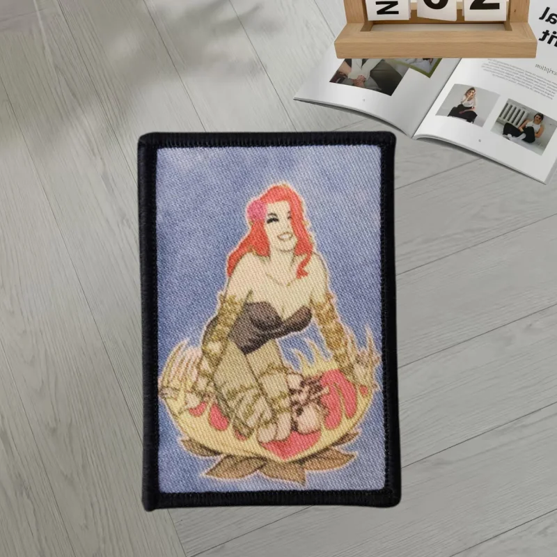 Parche de impresión táctica de película para niña, aplique de gancho y bucle militar divertido, insignia de moral, brazalete, pegatinas para mochila, parches para ropa - imagen 2