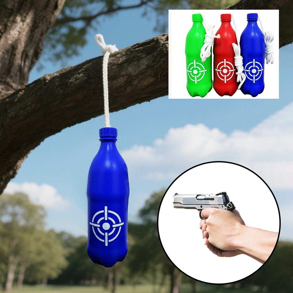 Objetivos de práctica de tiro, objetivos de botellas reactivas, botella de tiro de plástico ABS, entrenamiento de rango interior y exterior para pistola/Rifle - imagen 2
