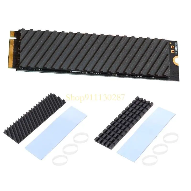 J1HC eficiencia Cobre Heatsink para M.2 NGFF 2280 PCI-E NVME SSD H - imagen 5
