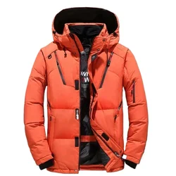 Chaqueta de plumón de ganso y pantalones tácticos para hombre, traje de pesca de invierno, cálido, esquí en nieve, escalada de montaña, ropa deportiva de caza
