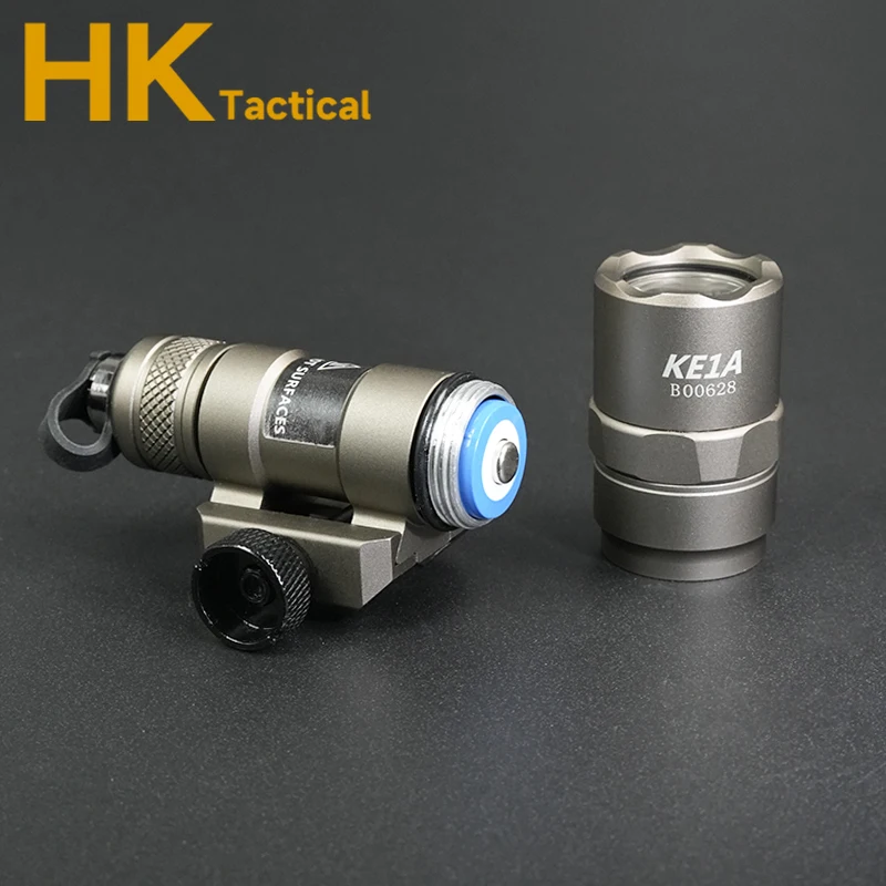 Equipo táctico M300 M600 M600B SF linterna MLOK/KEYMOD/20mm carril blanco LED luz de explorador de Metal para AR15 HK416 luz de explorador de caza - imagen 4