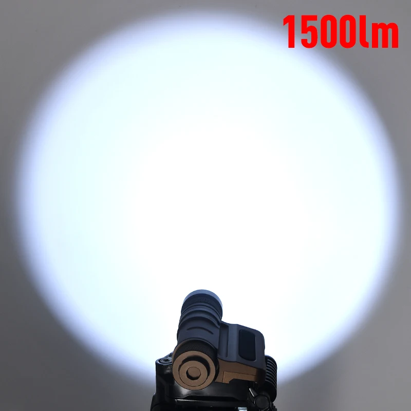 Modularity Weapon Light OWL-HI estroboscópico LED de alta potencia, 1500 lúmenes, luz blanca, CD táctico, linterna de búho, luz de arma optimizada - imagen 3