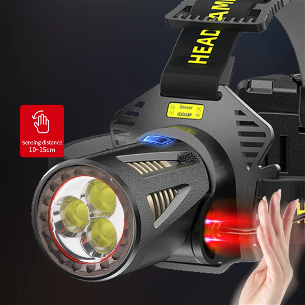 Linterna frontal recargable XHP360 – Faro LED potente para exteriores - imagen 3