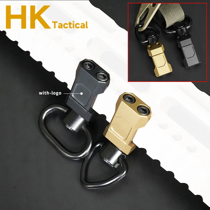 Soporte de eslinga QD táctico, adaptador Qd de compensación de 45 grados, eslingas giratorias de liberación rápida, Base de Metal para accesorios de caza de riel de 20MM - imagen 4