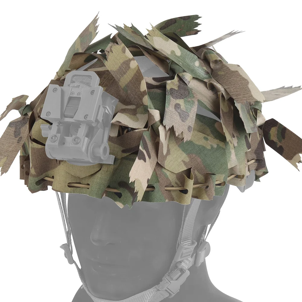 Funda táctica para casco camuflaje corte láser hoja rápida Airsoft - imagen 2