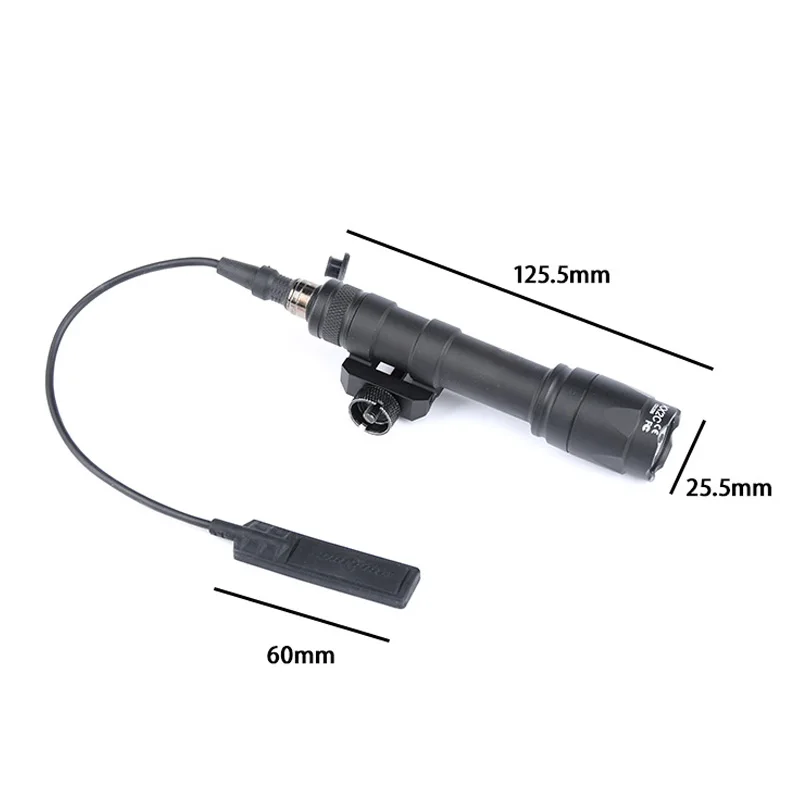 WADSN SF M600C linterna 600lm luz LED blanca compatible con riel de 20mm arma de caza Airsoft Scout Accesorios - imagen 3