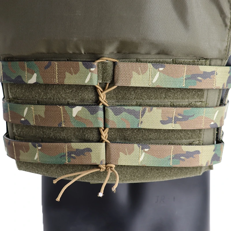 Cinturón lateral táctico con hebilla de liberación rápida con sistema MOLLE para portador de placa JPC 6094 LV119