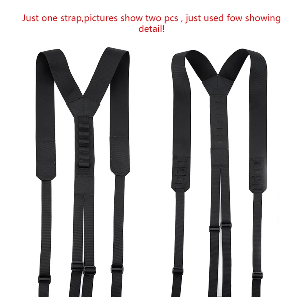 Tirantes tipo Y, tirantes con sello de cintura, correa de hombro Molle táctica, arnés con función de cinturón de cintura resistente - imagen 2