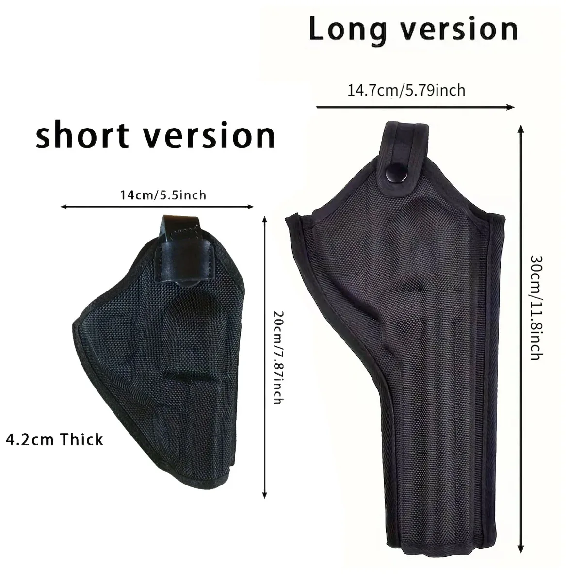 Funda Universal Oxford Revolver Duty, funda táctica para pistola Airsoft, funda larga y corta para pistola de tiro rápido para bolsas de caza - imagen 2